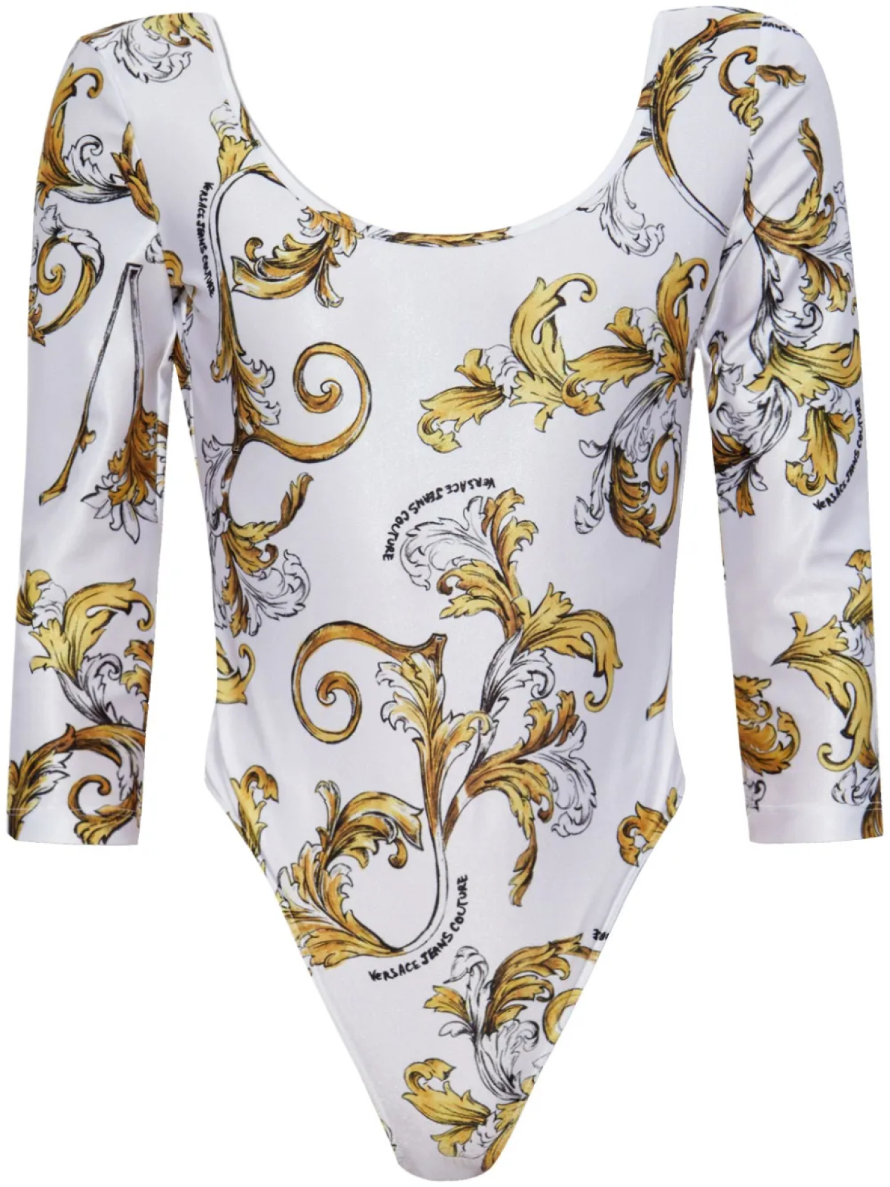 

Боди Versace Jeans Couture с принтом Barocco, белый