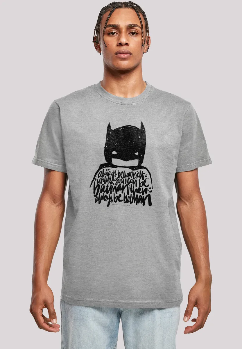 

Футболка F4NT4STIC "DC Comics Batman Always Be Yourself", принт, серый