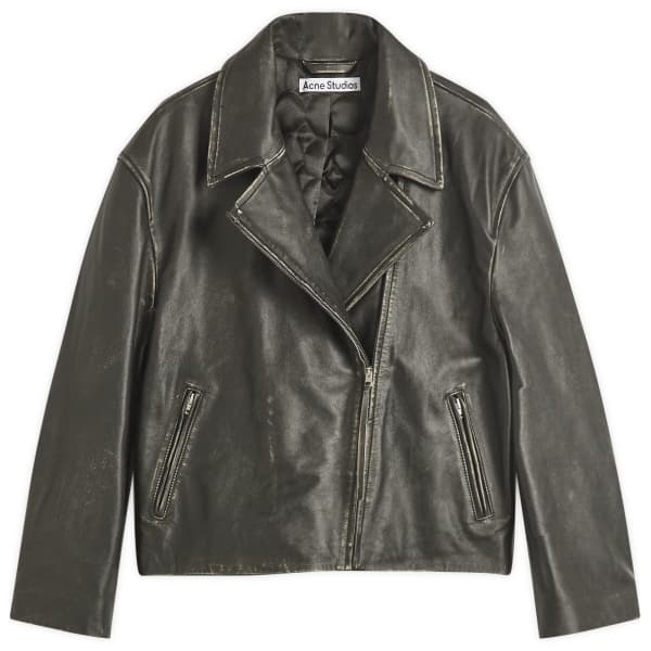 

Кожаная куртка Lilket Acne Studios, черный