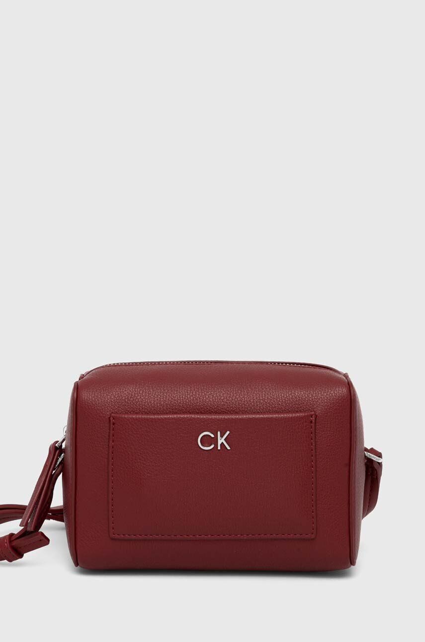 

Сумочка Кельвина Кляйна Calvin Klein, гранатовый