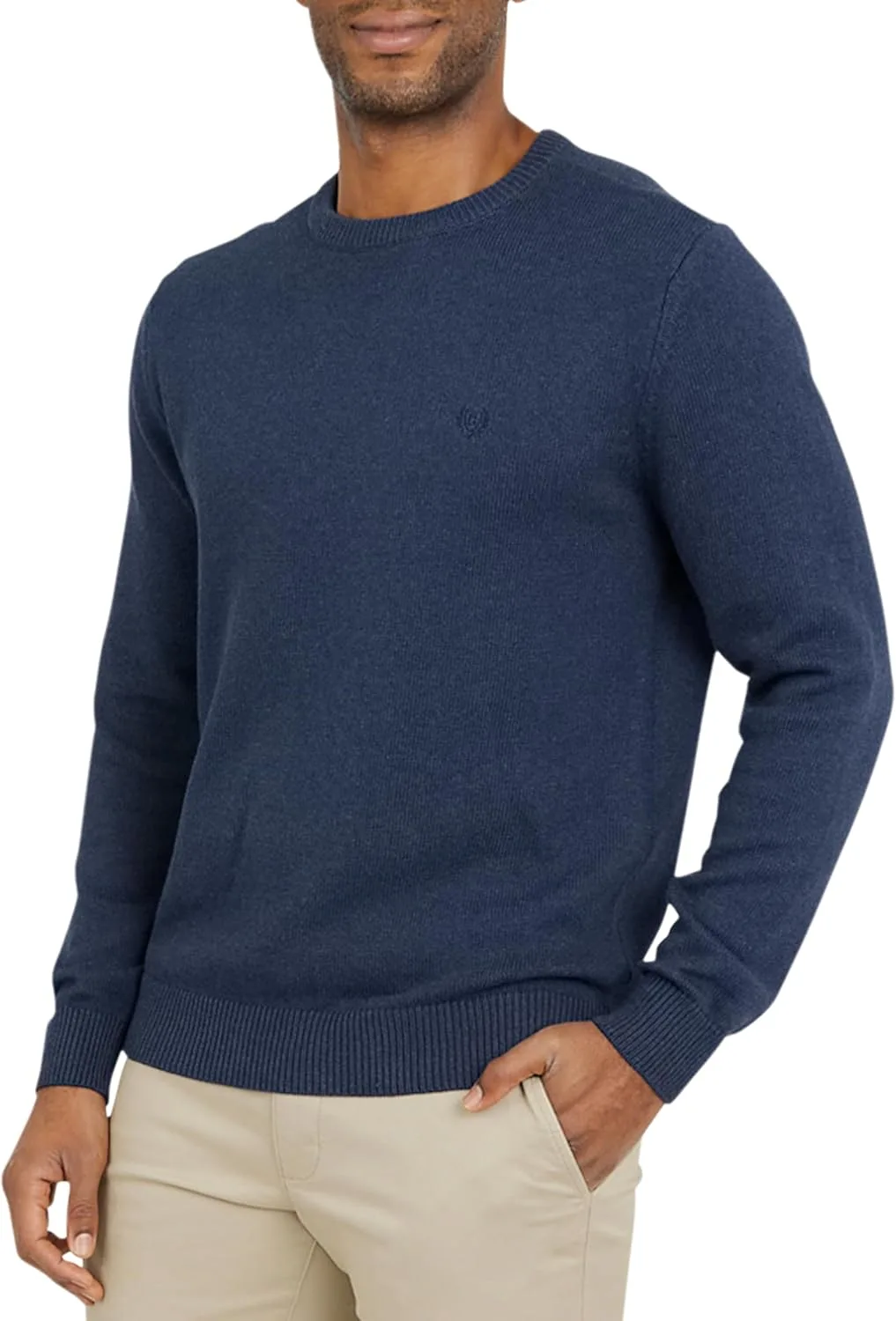 

Chaps мужской свитер с длинным рукавом Classic Fit, хлопковый джерси, средний вес