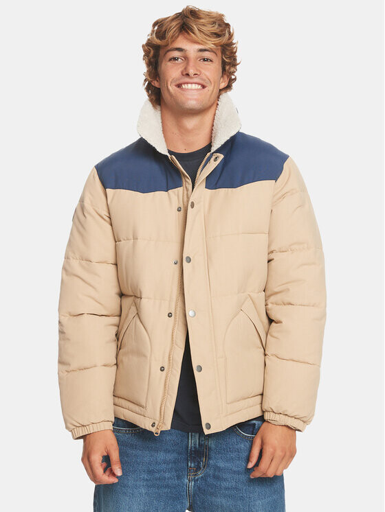 

Пуховик стандартного кроя Quiksilver, бежевый