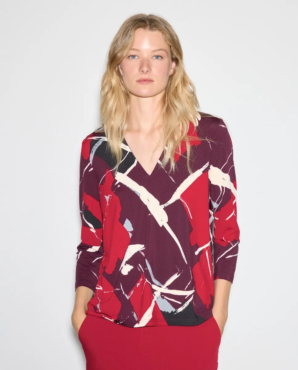 

Женская футболка с длинным рукавом с принтом Woman El Corte Inglés, розовый