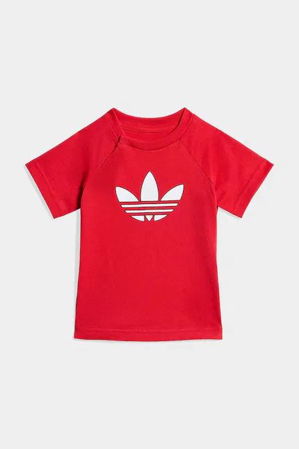 Комплект детский из хлопка Adidas Originals, красный — фото 2