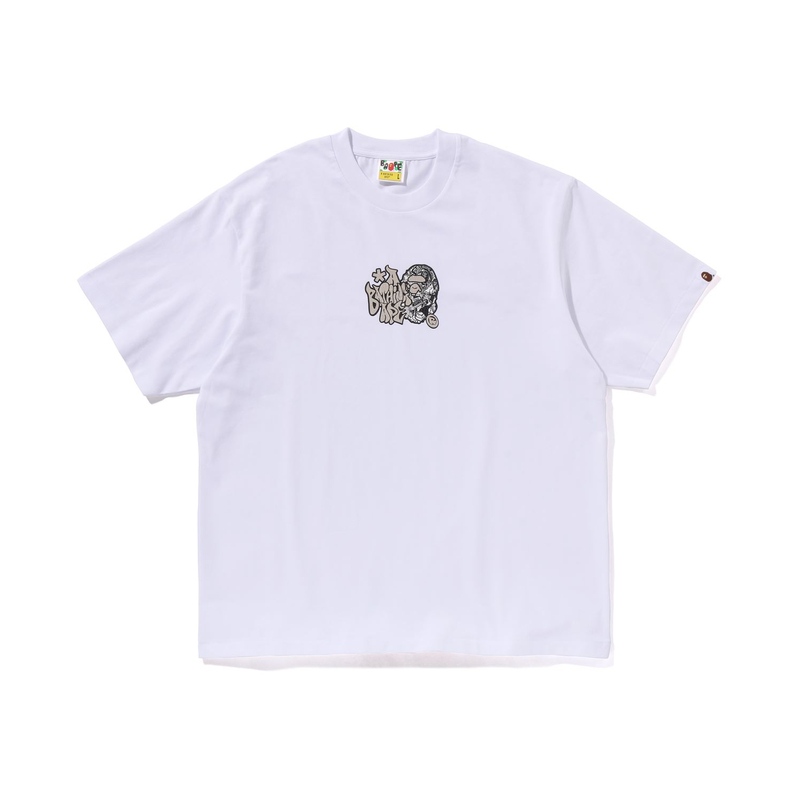 

Хлопковая футболка с принтом логотипа A BATHING APE, White WHX