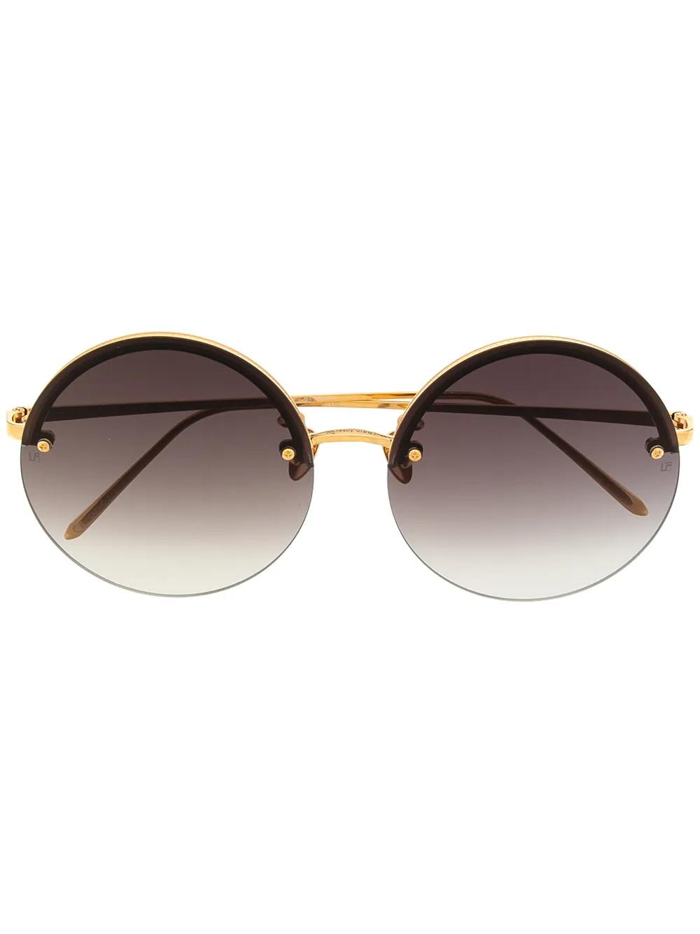 

Солнцезащитные очки Adrienne в круглой оправе Linda Farrow, фиолетовый