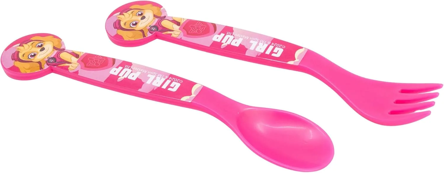 Набор пластиковых столовых приборов Paw Patrol Girl Stor — фото 3