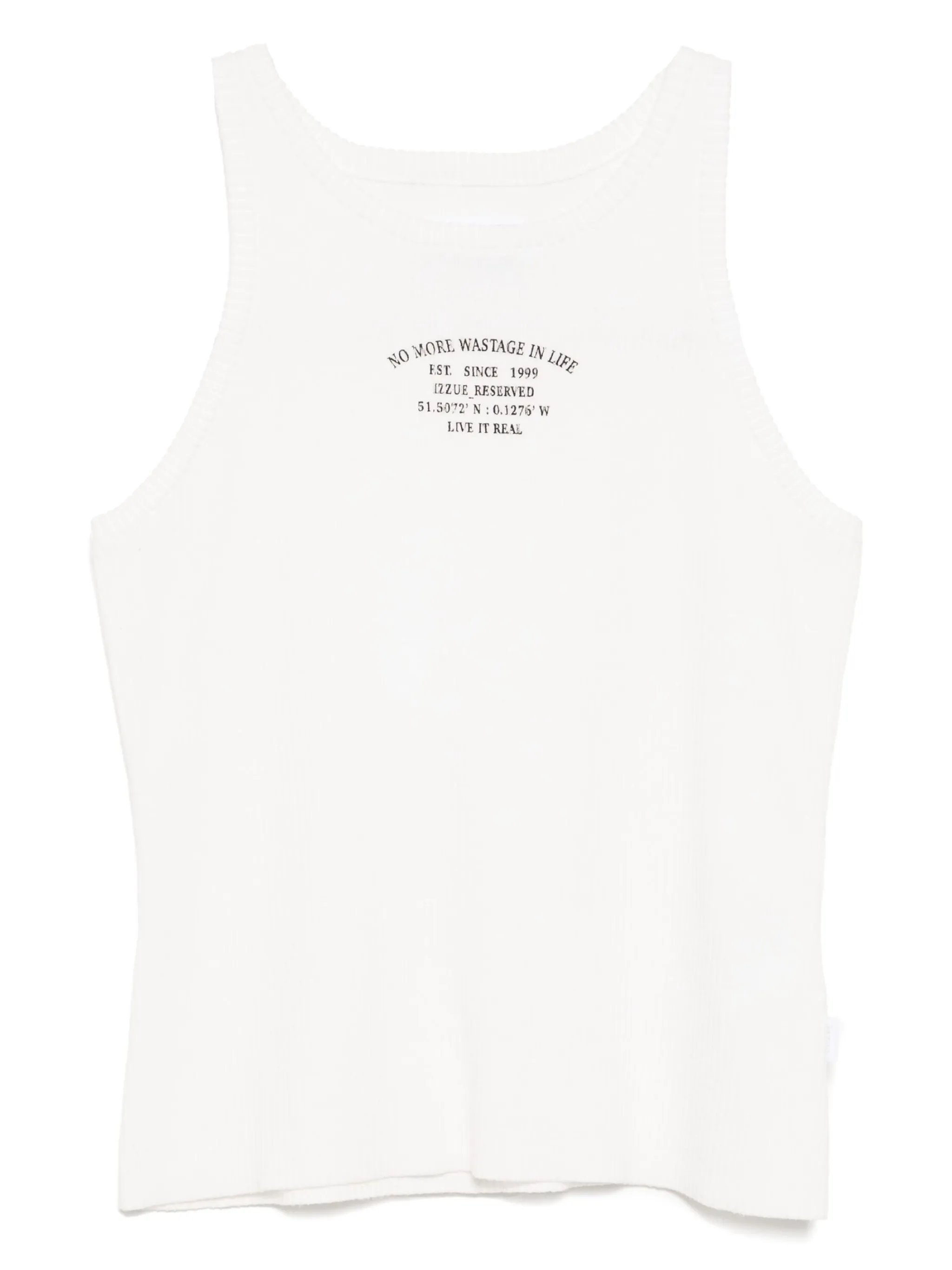 

Топ в рубчик Izzue, белый