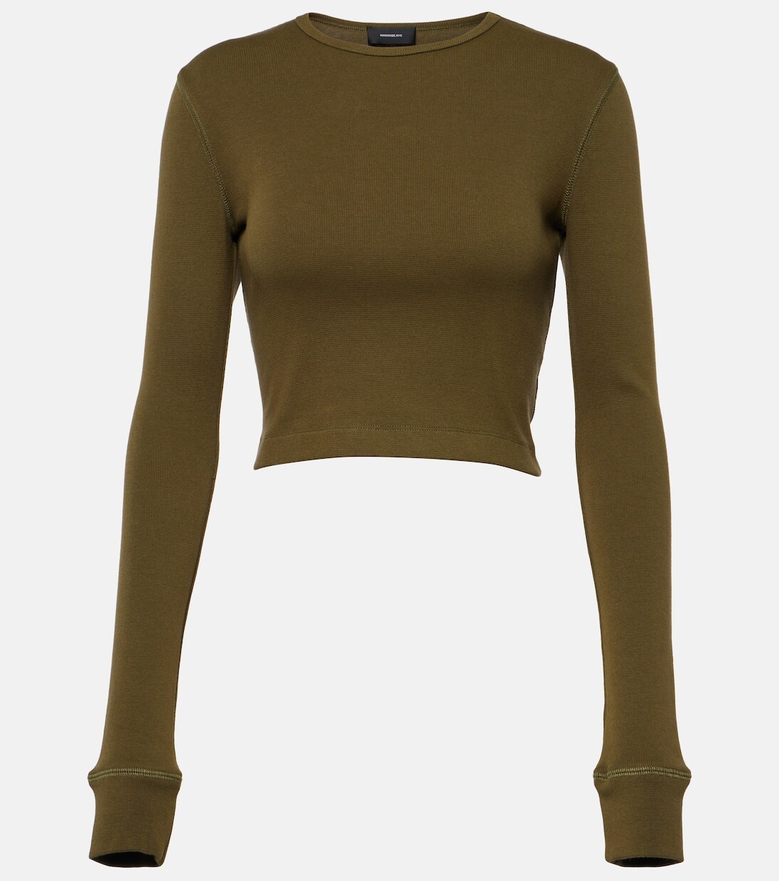 

Укороченный топ из джерси x hailey bieber Wardrobe.Nyc, зеленый