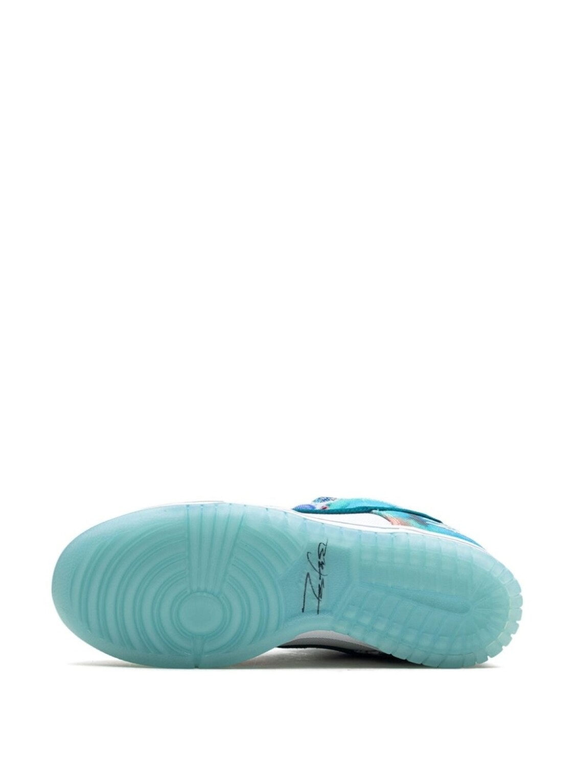 Nike кроссовки SB Dunk Low Bleached Aqua из коллаборации с Futura Laboratories, синий — фото 4
