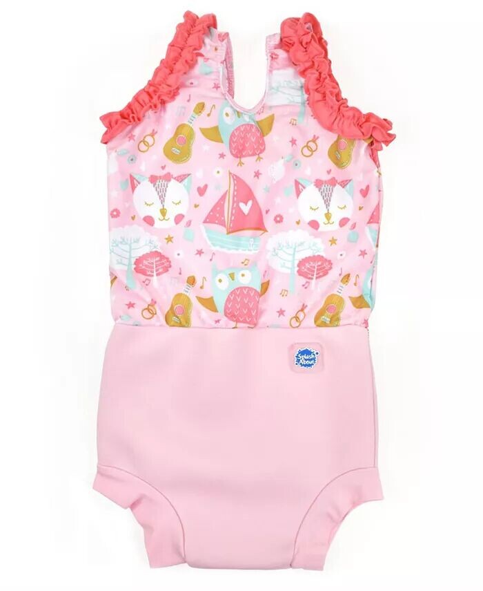 

Купальник Happy Nappy для маленьких девочек Splash About, розовый