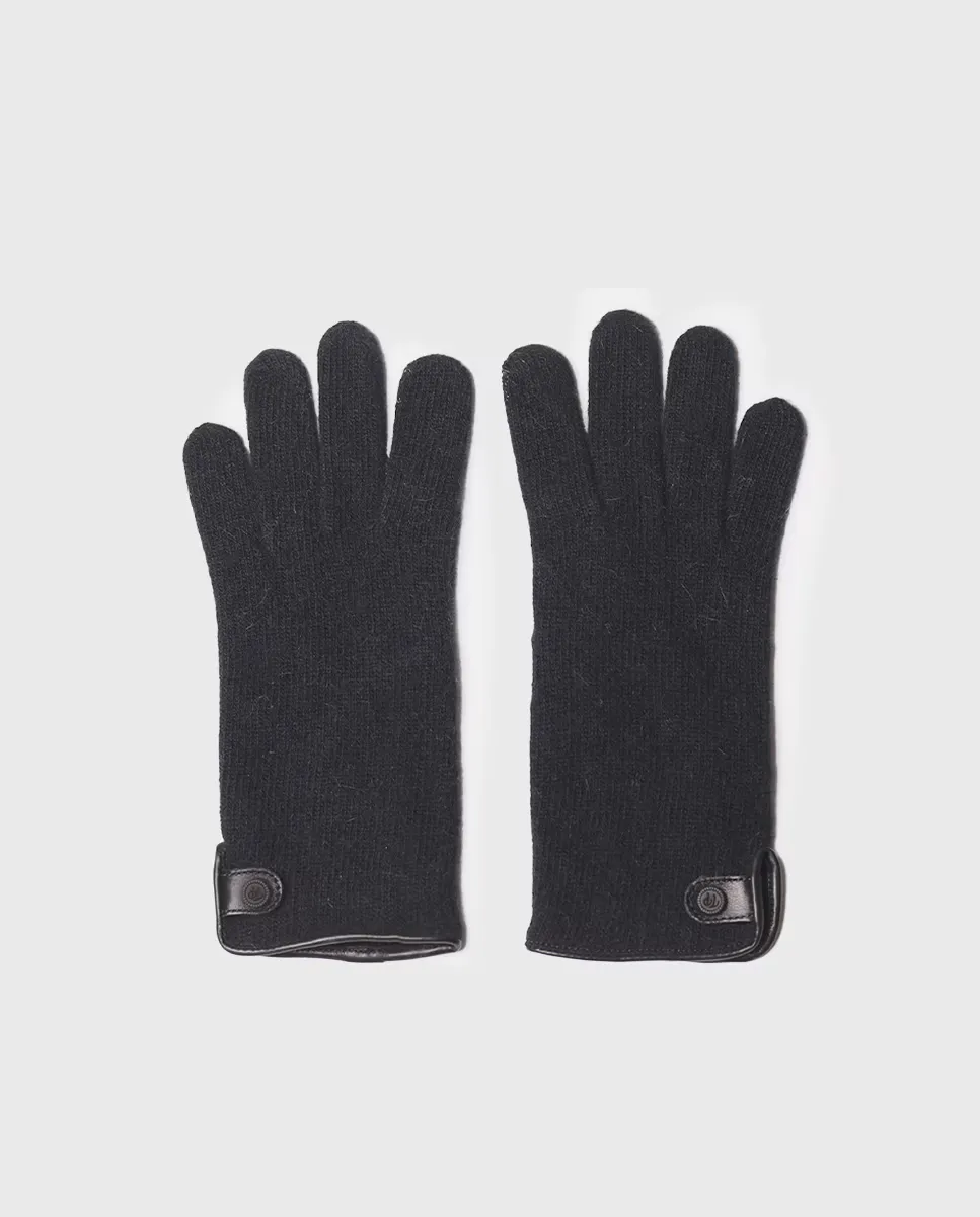 

Мужские шерстяные перчатки однотонных цветов Toni Pons, черный