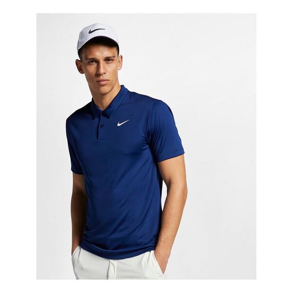 Футболка Nike Golf Dri-FIT Essential Polo Shirt 'Navy Blue', синий — фото 3