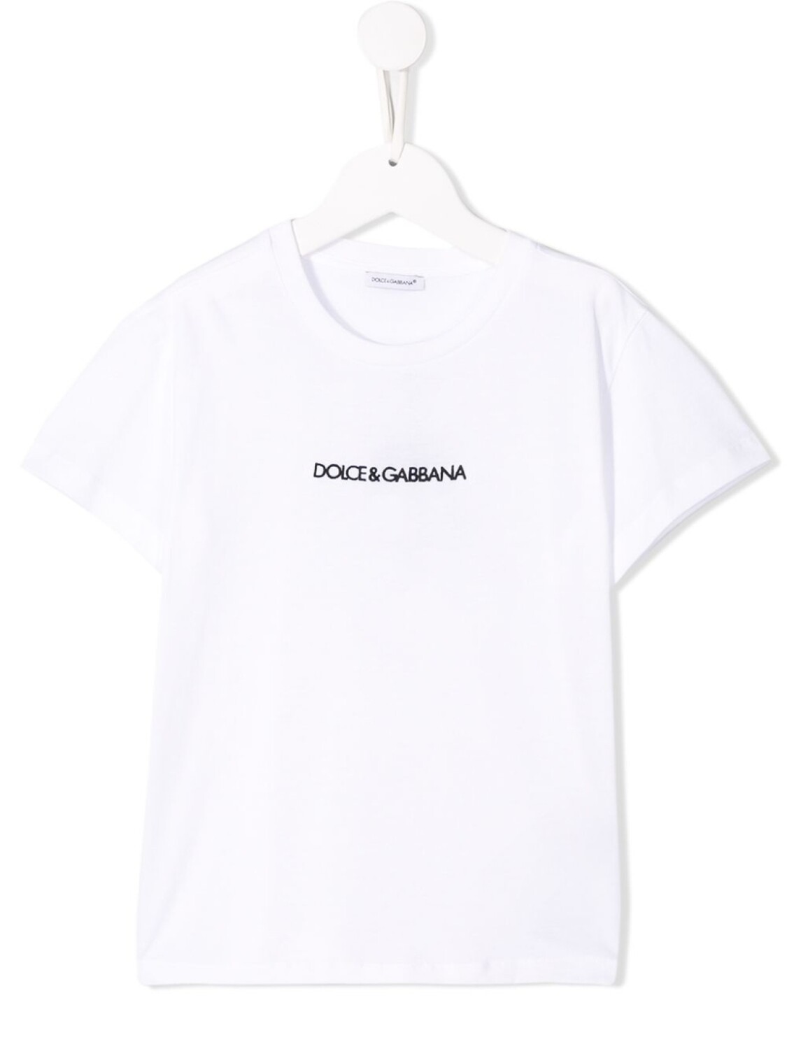 

Dolce & Gabbana футболка с вышитым логотипом, белый