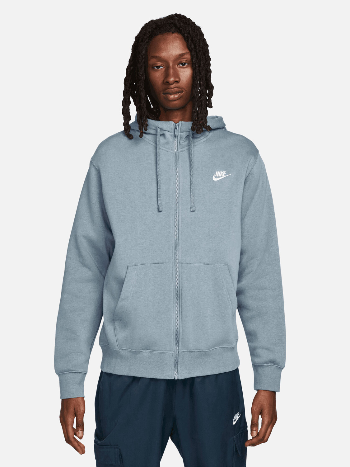 

Толстовка Nike M NSW CLUB HOODIE FZ BB, синий