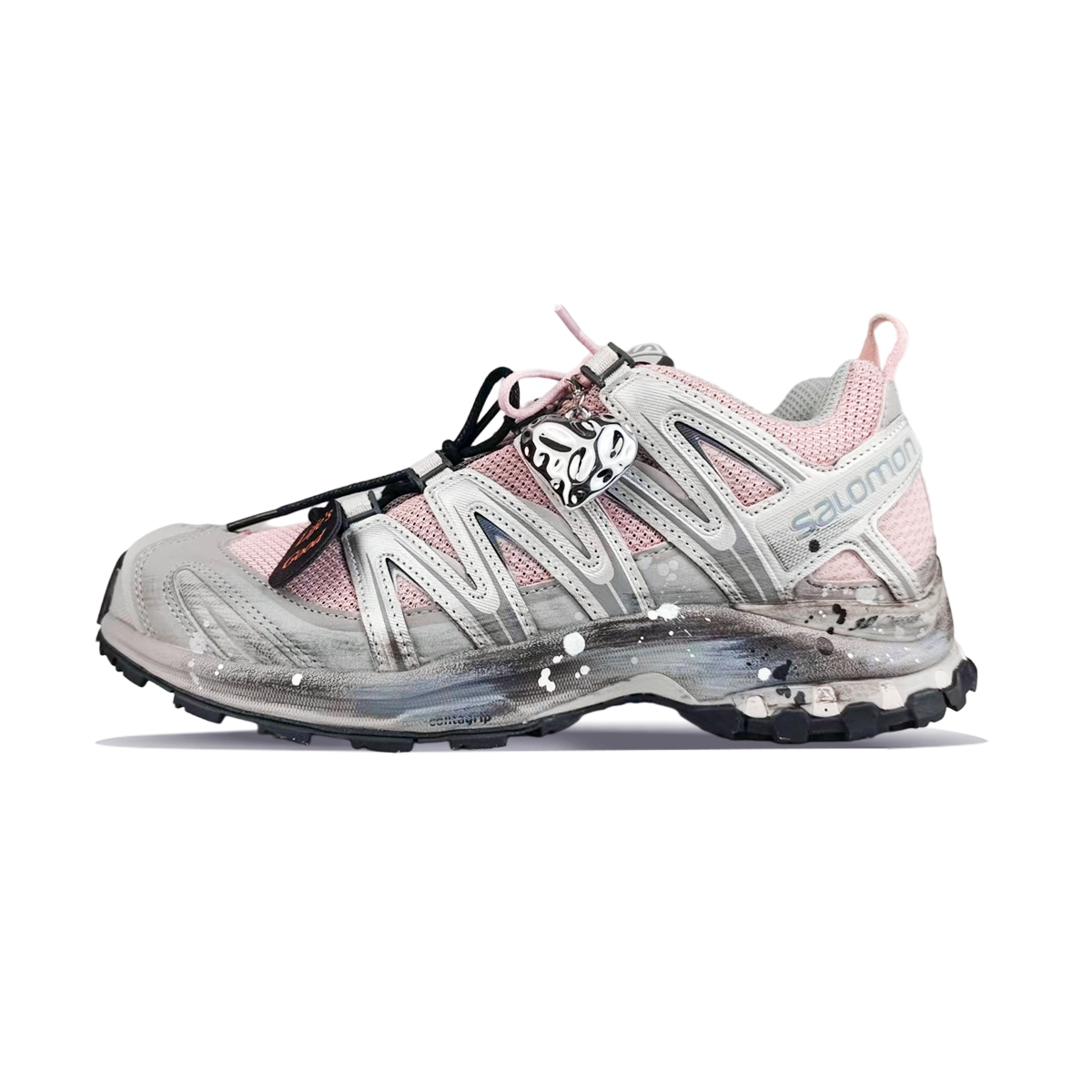 Кроссовки для бега XA PRO 3D Cushioning Support Low top Unisex Silver Pink SALOMON, розовый — фото 3