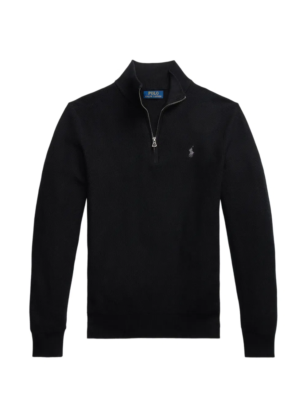 Свитер с застежкой-молнией до середины груди Polo Ralph Lauren, черный