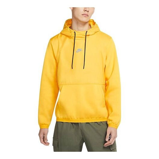 

Толстовка Nike Sportswear Just Do It + Fleece Stay Warm Reflective Casual Sports Pullover Yellow, желтый