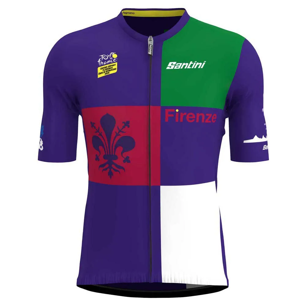 

Джерси Santini Firenze Tour De France Official short sleeve, фиолетовый