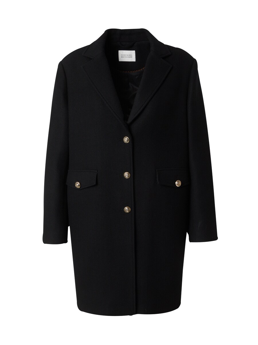 

Шерстяное пальто Guido Maria Kretschmer Curvy Between-Seasons Coat, черный