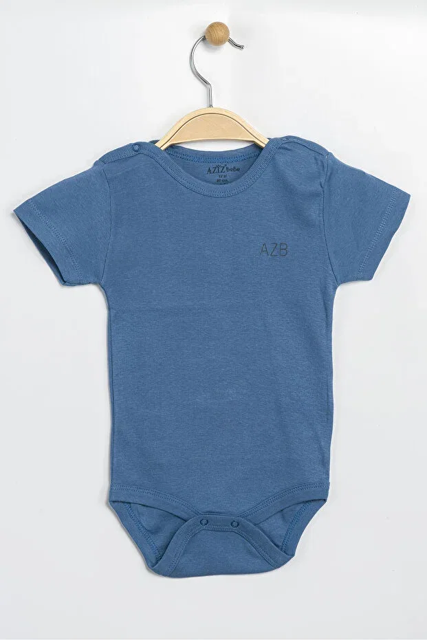 Детское боди для новорожденных с принтом Aziz Bebe, Dark Blue
