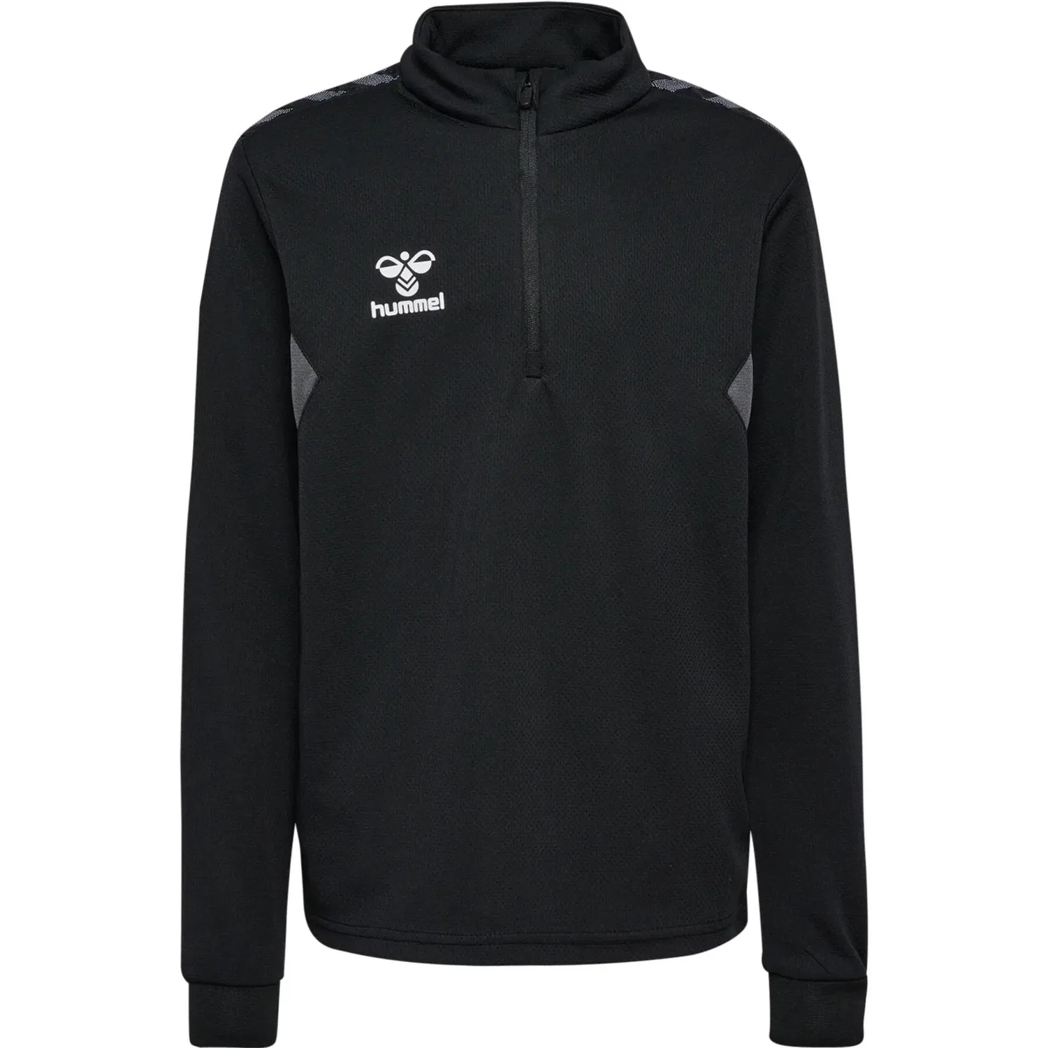 Детский свитшот с четверть-молнией Authentischer 1/4 Zip Sweatshirt fur Kinder Hummel, Schwarz