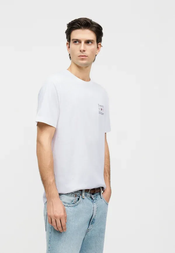 Футболка хлопковая Chest Graphic Tees 2 Pack Tommy Hilfiger White, белый — фото 4