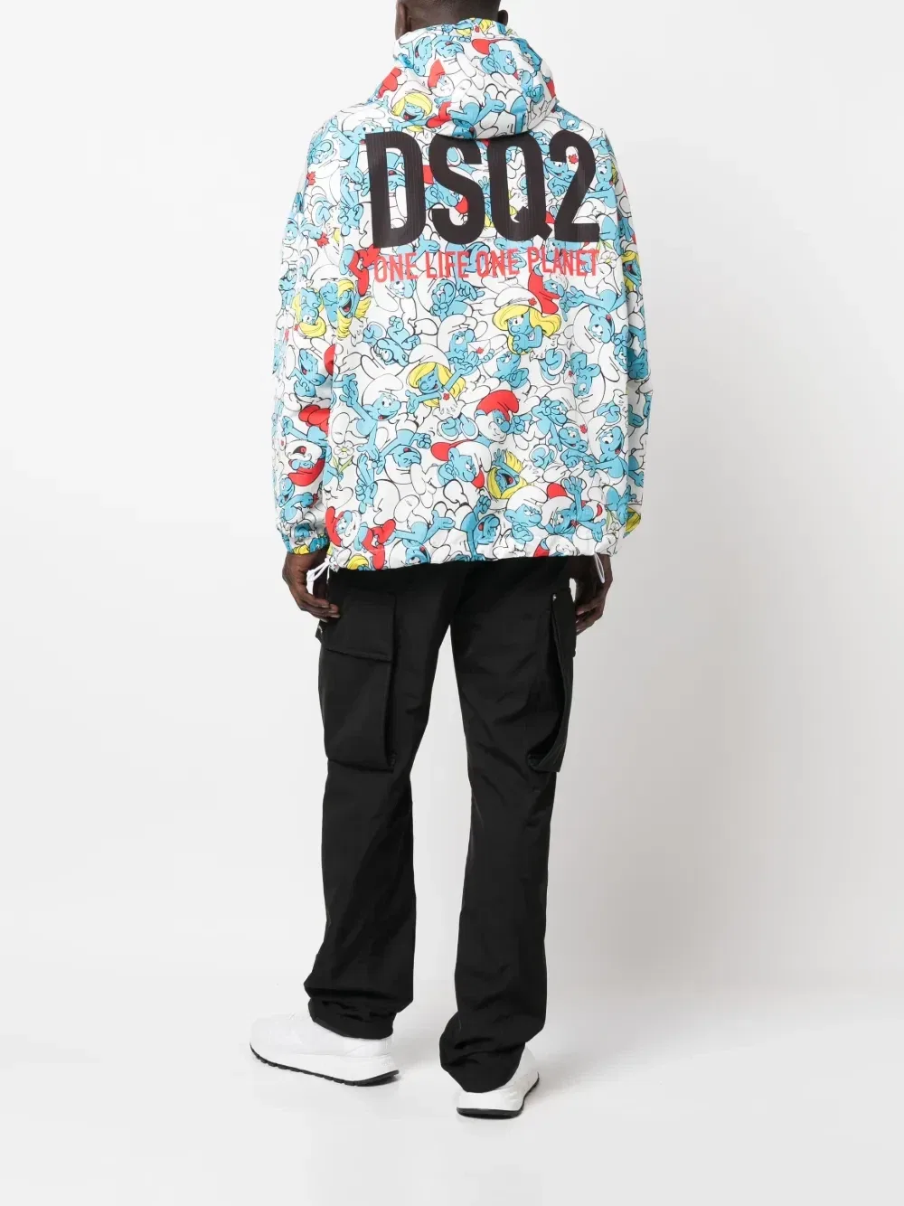 Куртка с капюшоном и принтом Smurf Dsquared2, белый — фото 2