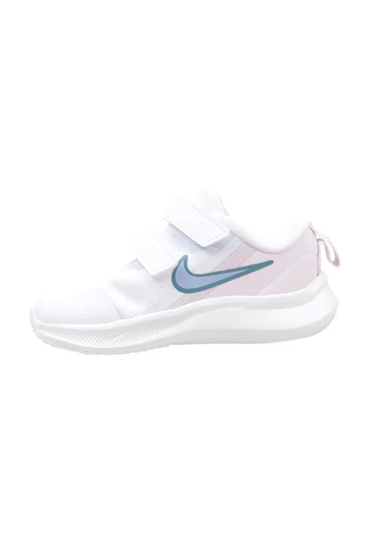 Детские кроссовки для мальчиков Star Runner 3 NIKE, White White Cobalt Bliss Pearl Pink