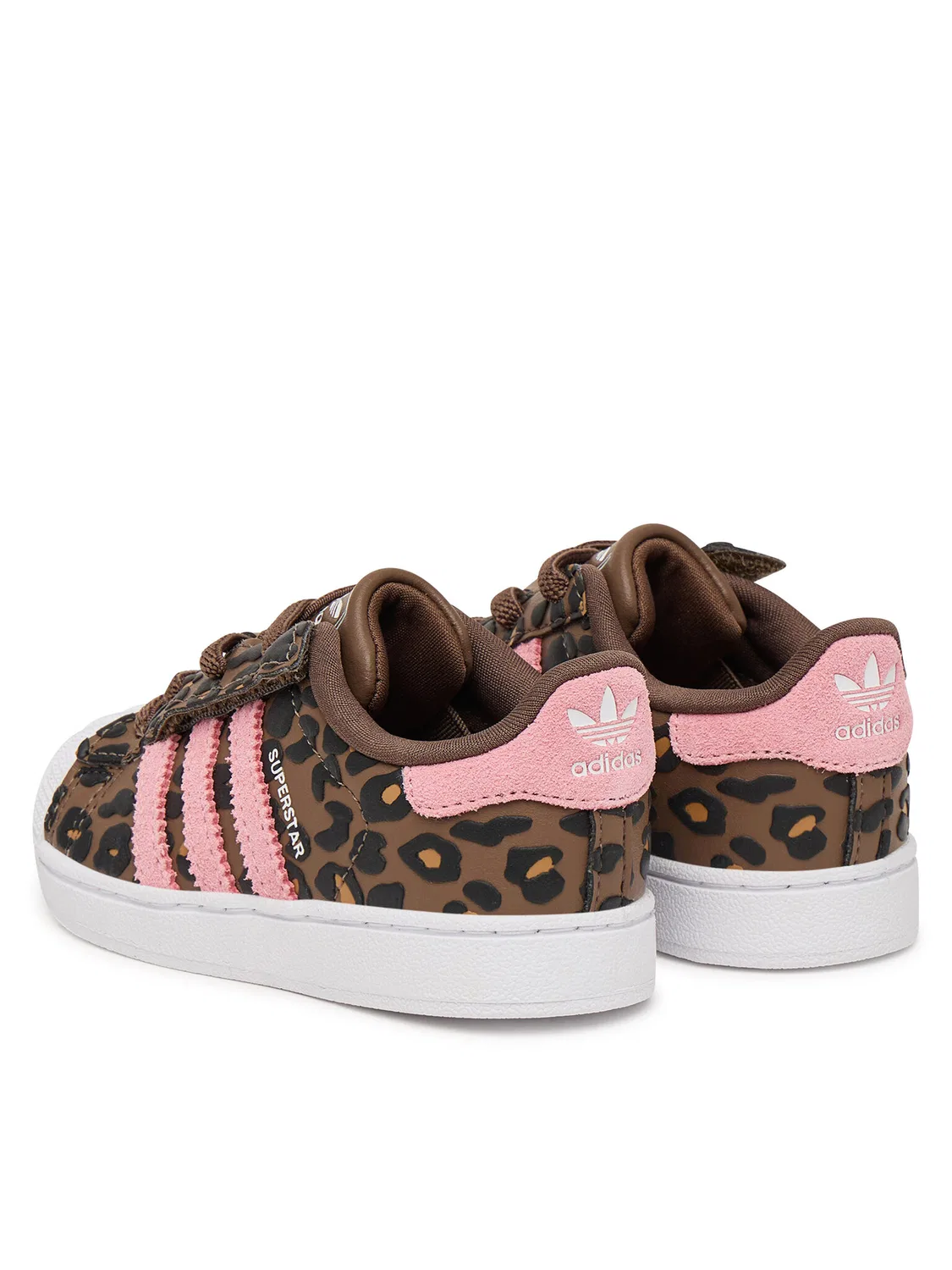 Кроссовки для девочки Superstar Comfort Closure Elastic Lace Adidas, коричневый — фото 3
