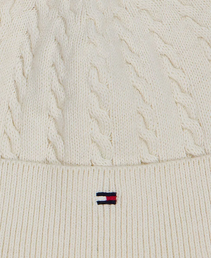 Комплект из боди и шапки с косами Tommy Hilfiger, Cream — фото 4