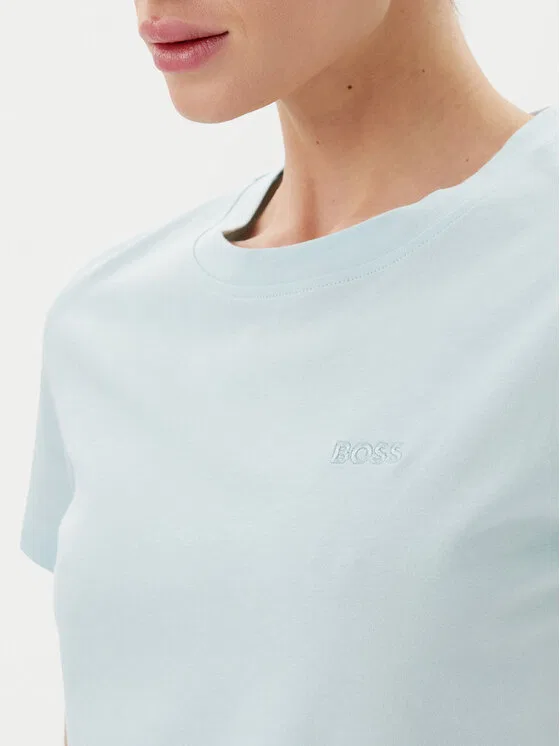 Футболка slim fit C_Esogo_1 Boss, светло-голубой — фото 4