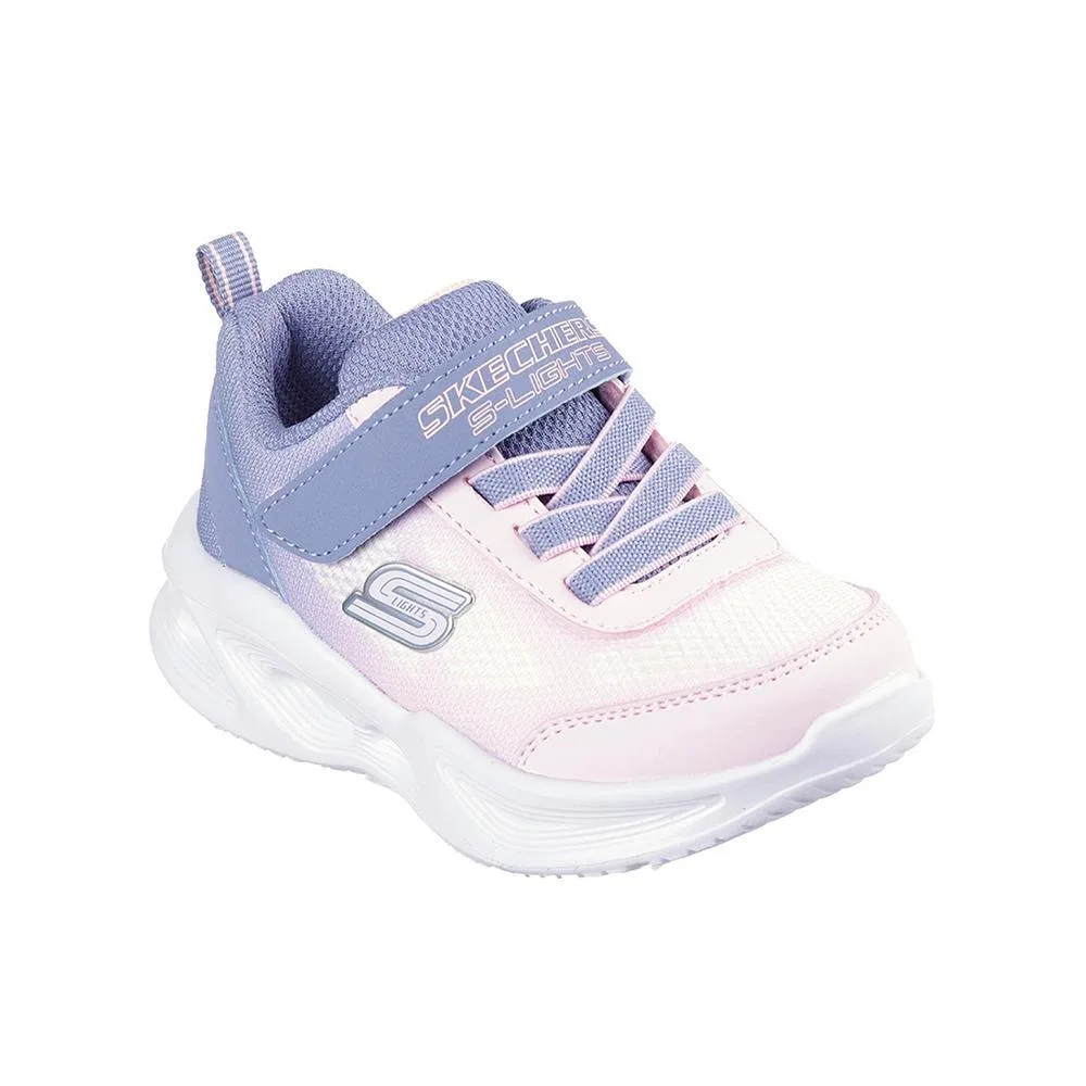 Детские кроссовки с LED-подсветкой S Lights Sola Skechers, Bunt Violett Weiss — фото 2