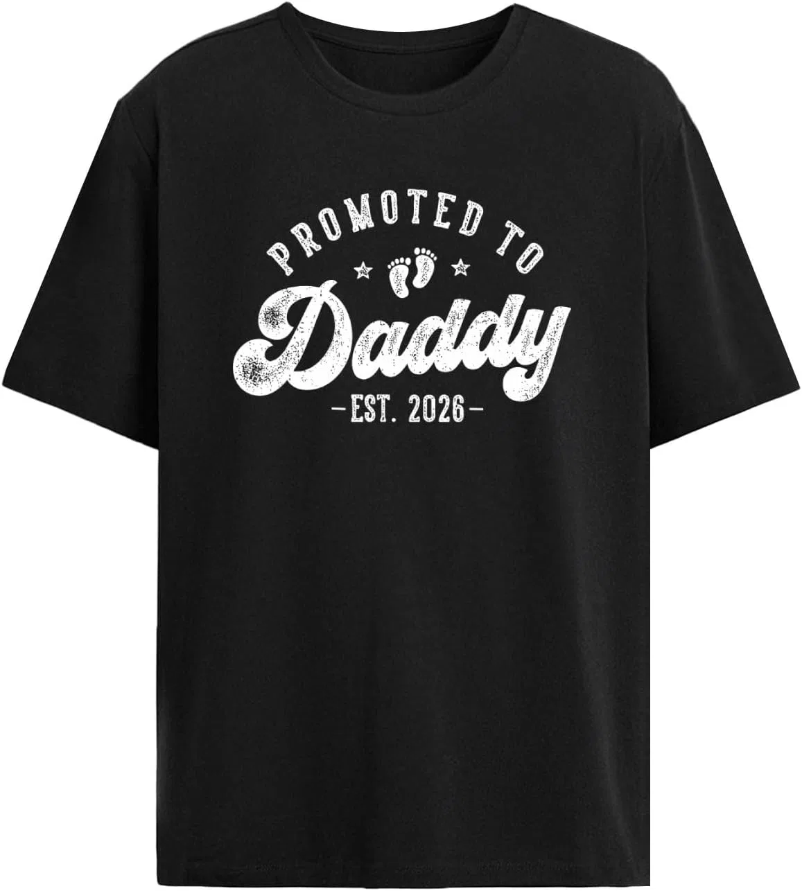 Мужская футболка с принтом First Time Dad, Black
