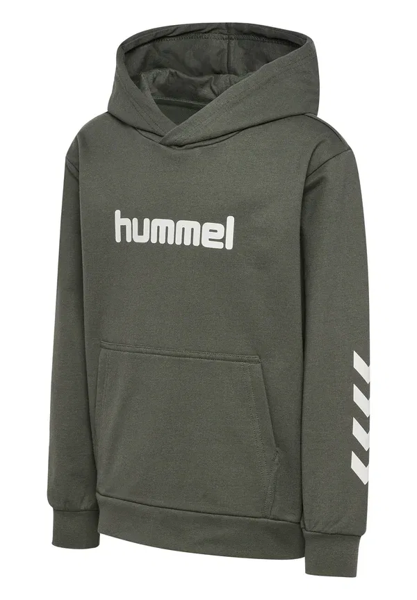 Толстовка с логотипом Hmljr reg, унисекс - худи Hummel, серый — фото 4