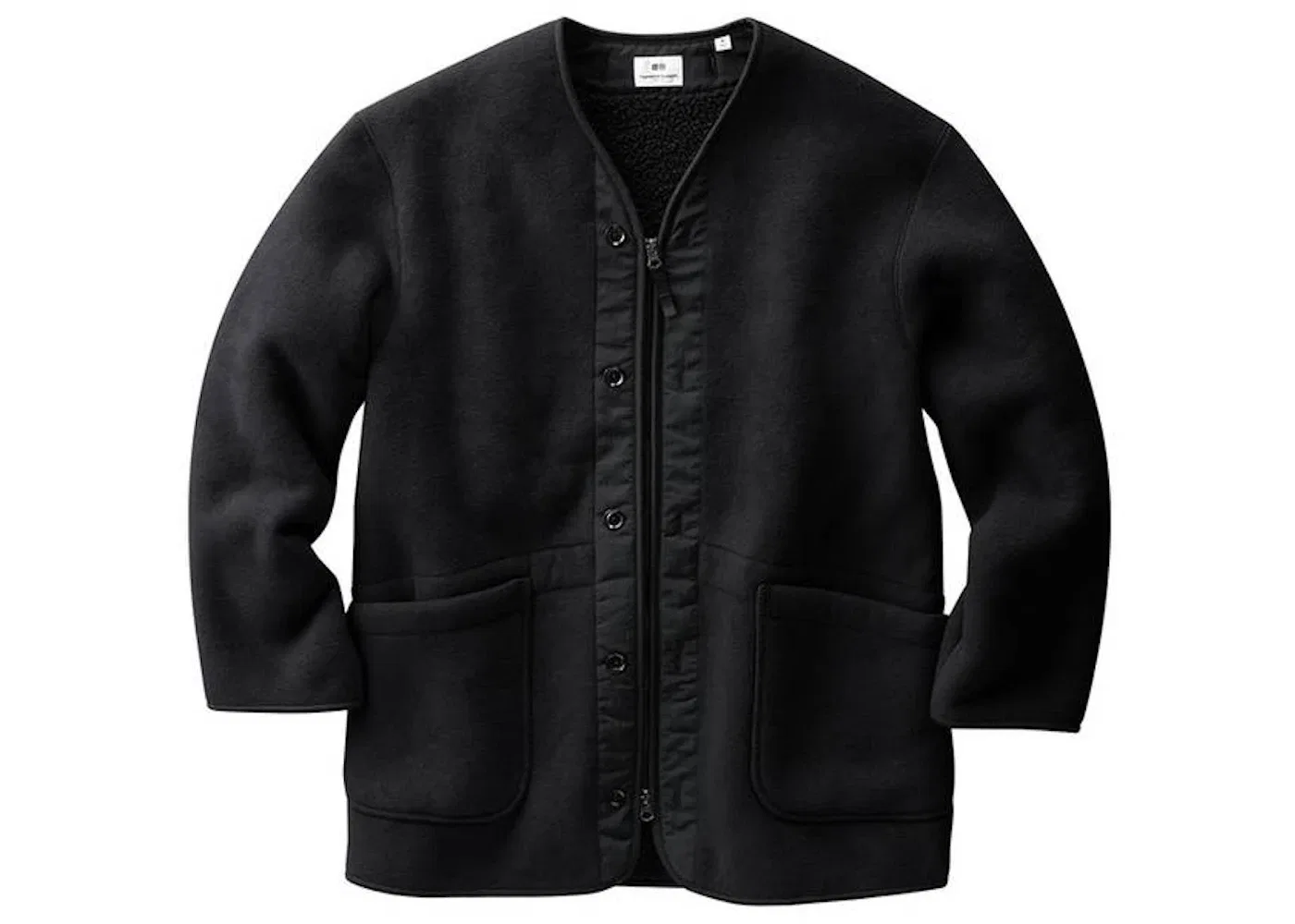 Мужское пальто без воротника Uniqlo x Engineered Garments, Black