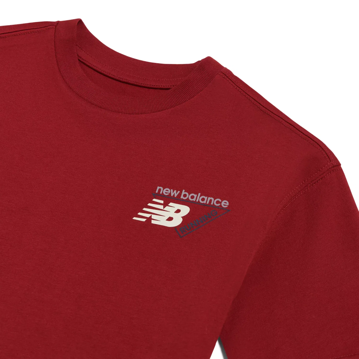 Детская футболка с принтом Classic Tri-Logo New Balance, Podium Red — фото 3