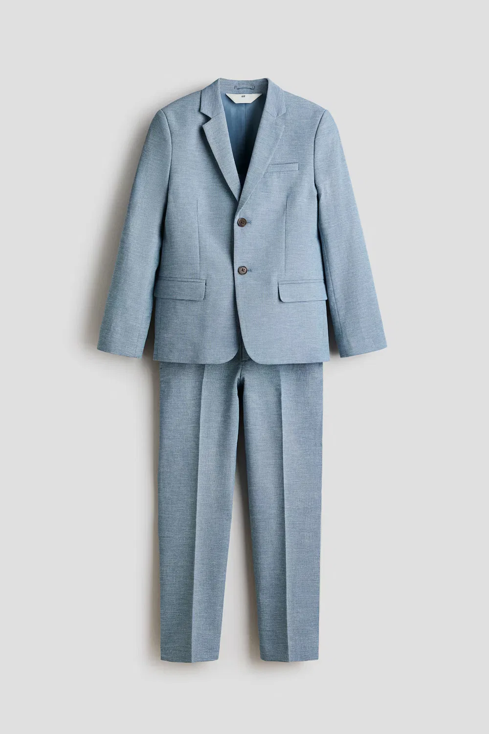Костюм из смеси льна H&M, Helles Mattblau