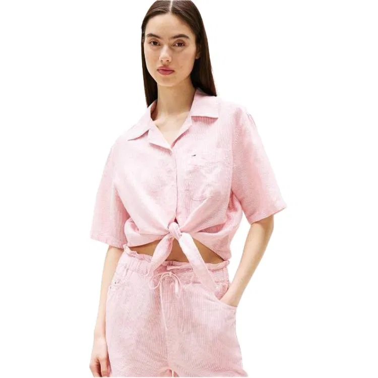 Женская рубашка Tommy Hilfiger, Pink — фото 3