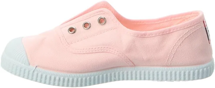 Детские кеды на шнуровке Cienta Kids Canvas Slip On Sneakers, Light Pink — фото 2