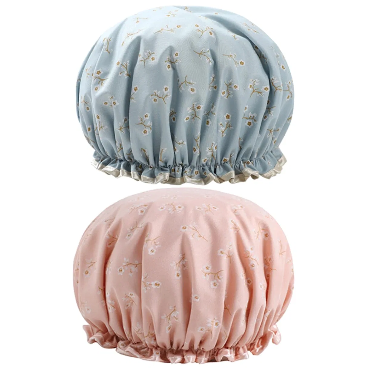 Набор шапочек для душа, 6 шт, Satin, 27x11x3 см, Angoily, Blue + Pink — фото 3