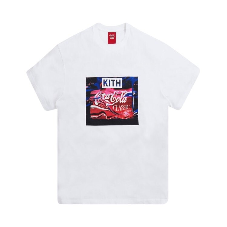 

Футболка Kith x Coca-Cola Water Vintage Tee 'White', белый