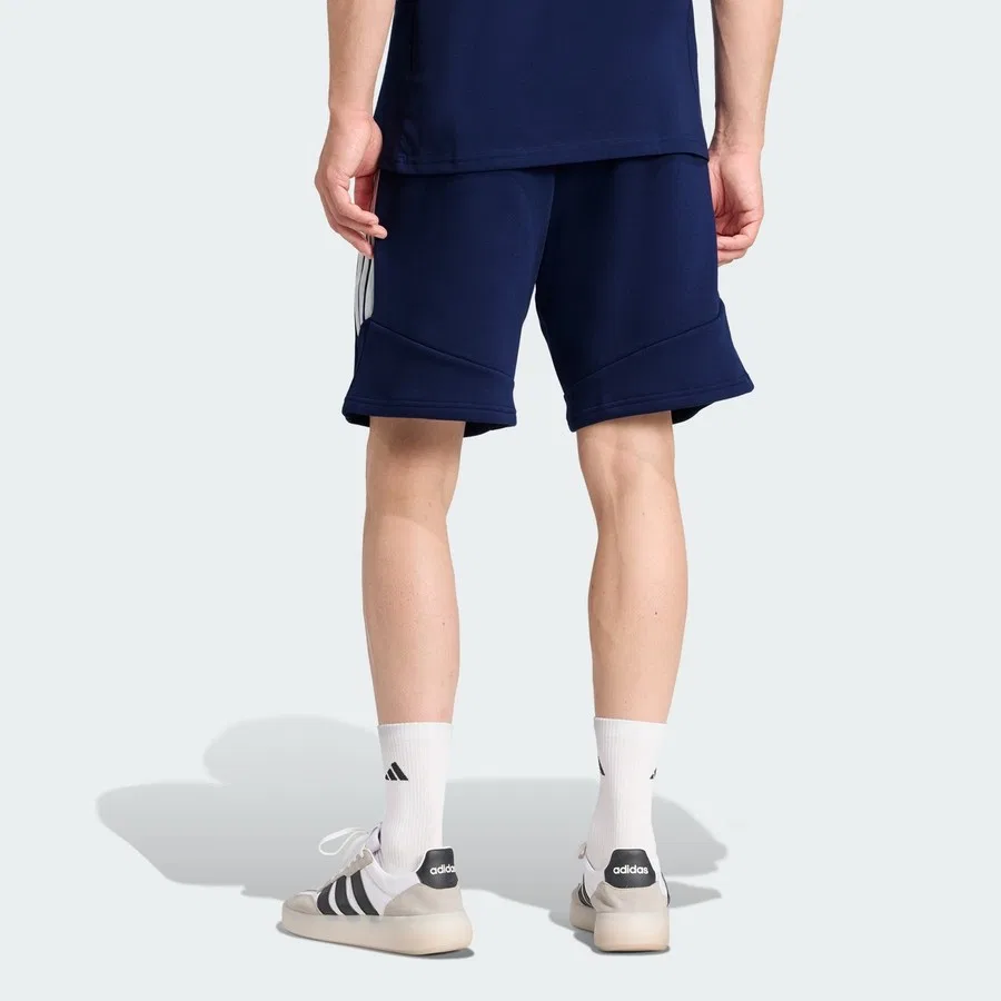 Шорты спортивные с принтом Tiro26 League Sweat Shorts adidas, Сине-белый — фото 2