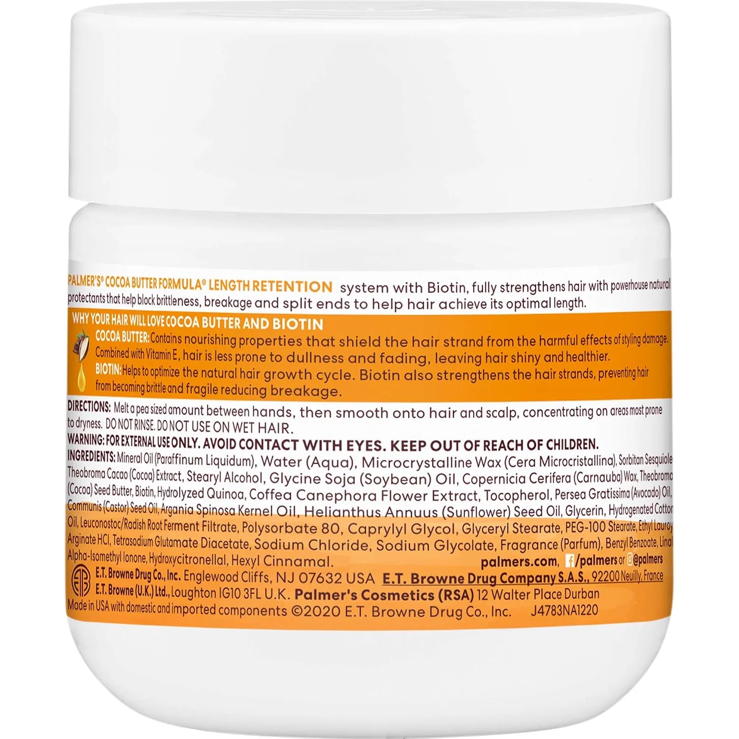 Масло для роста волос Palmer's Cocoa Butter & Biotin Length Retention Vita Gro, 190 мл — фото 2
