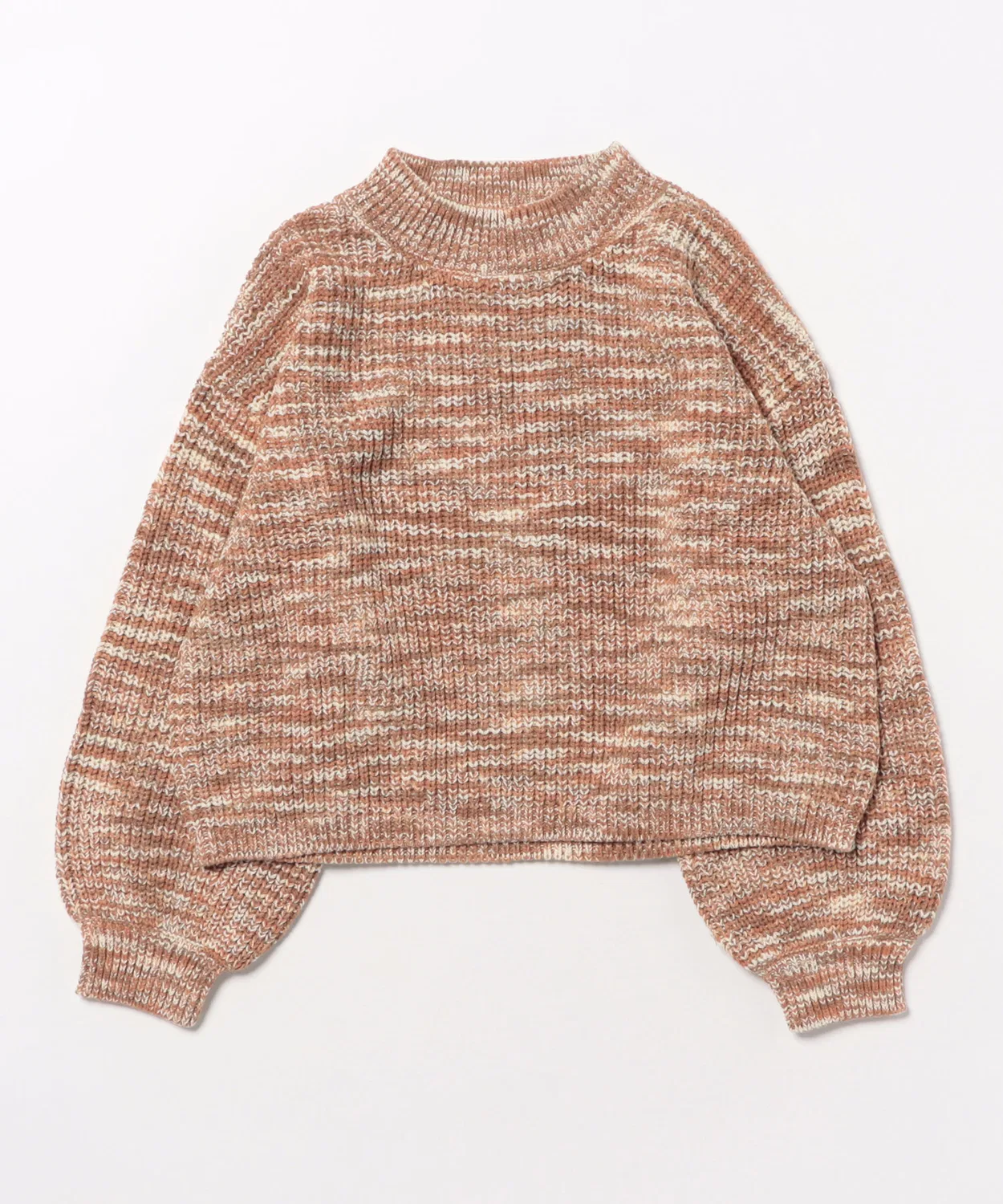 Детский свитер с волнистым рукавом и укороченным кроем Rylee + Cru, Heathered Spice