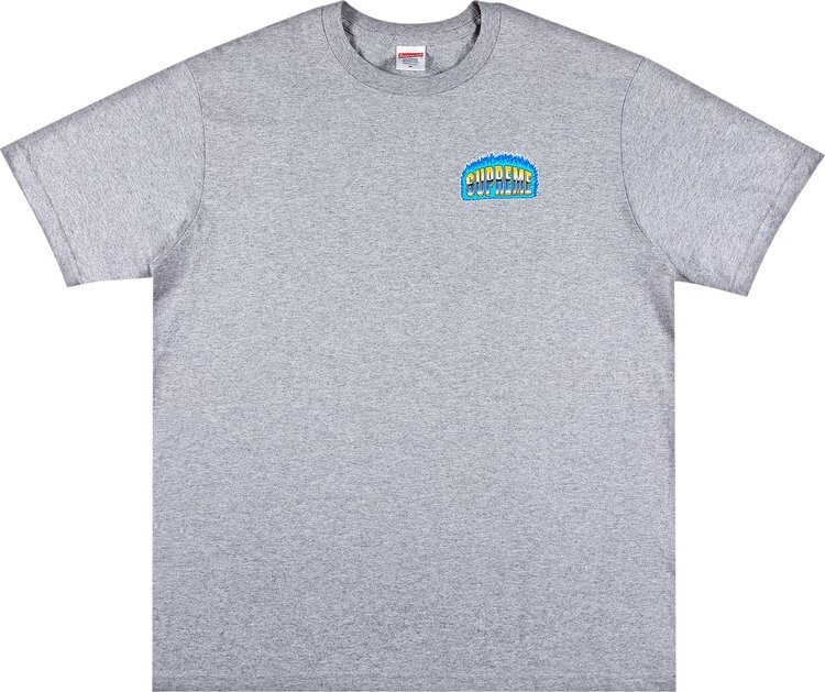 

Футболка Supreme Chrome Tee 'Heather Grey', серый