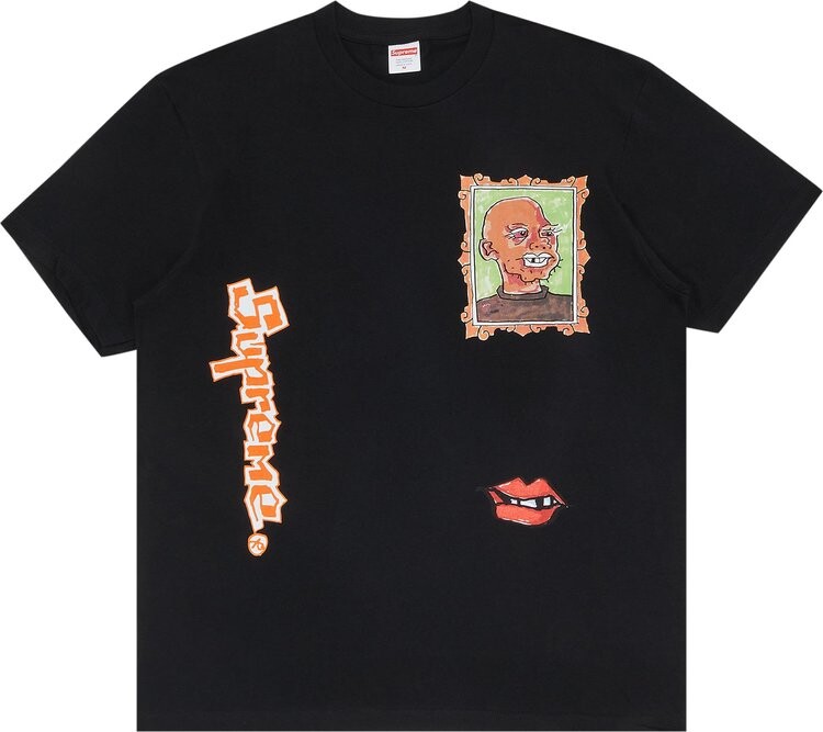 

Футболка Supreme Gonz Portrait Tee 'Black', черный