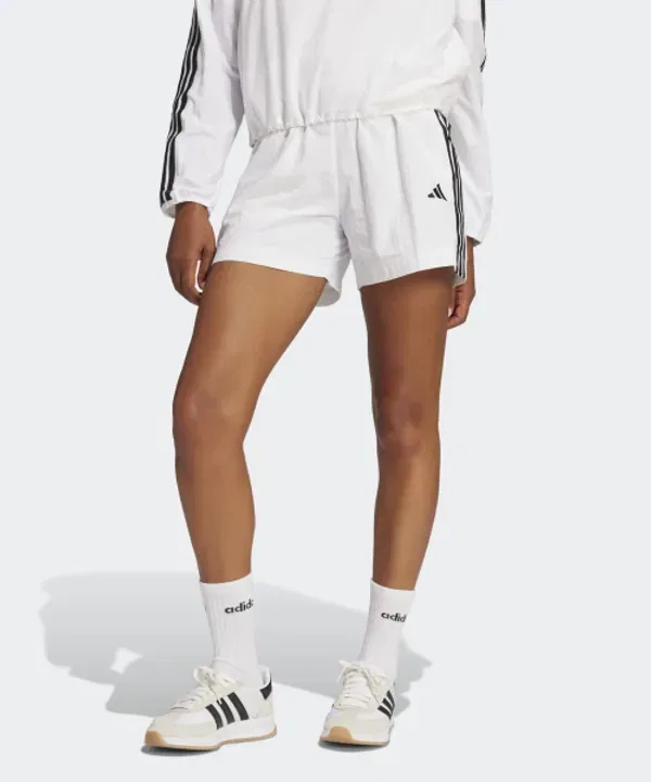 Шорты спортивные с тремя полосками, lifestyle, Adidas, белый, черный