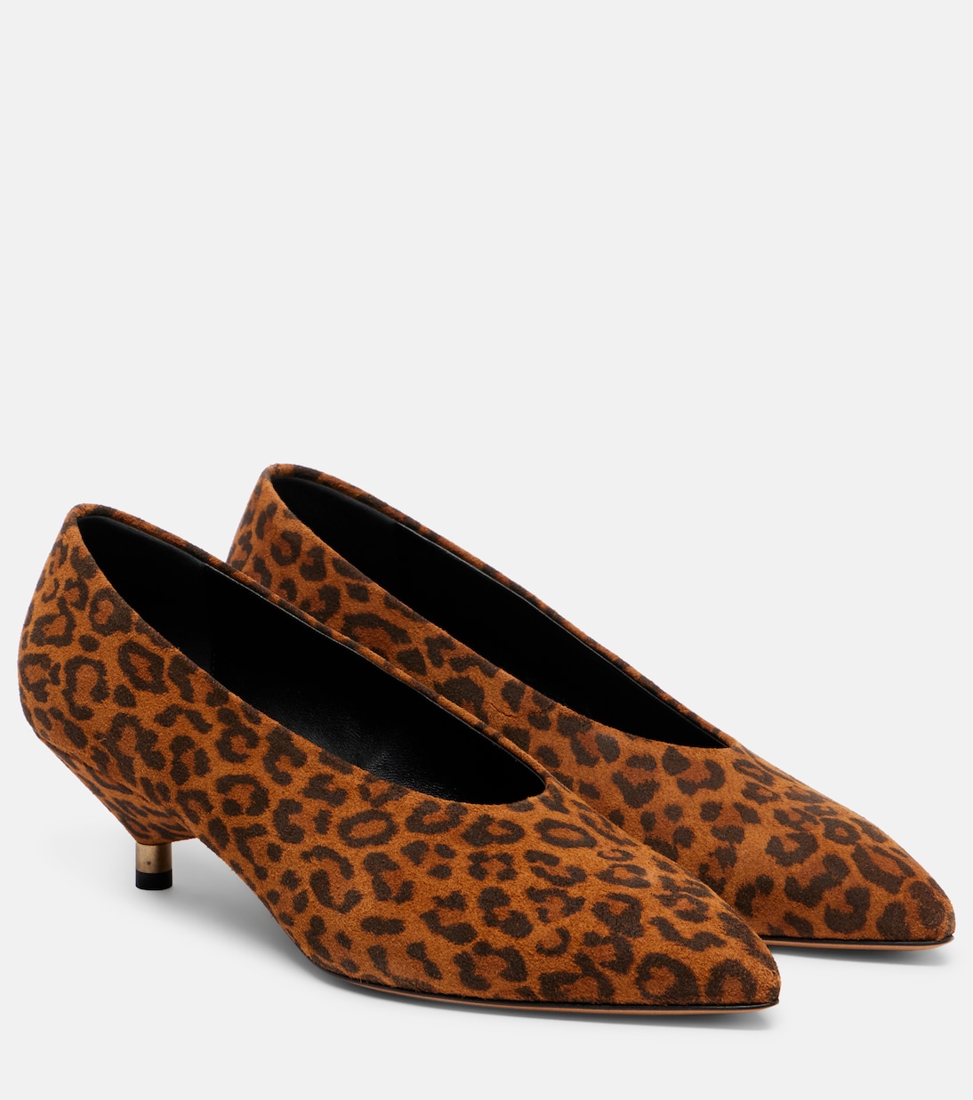 Ebisa 45 туфли-лодочки из кожи с леопардовым принтом Isabel Marant, Leopard