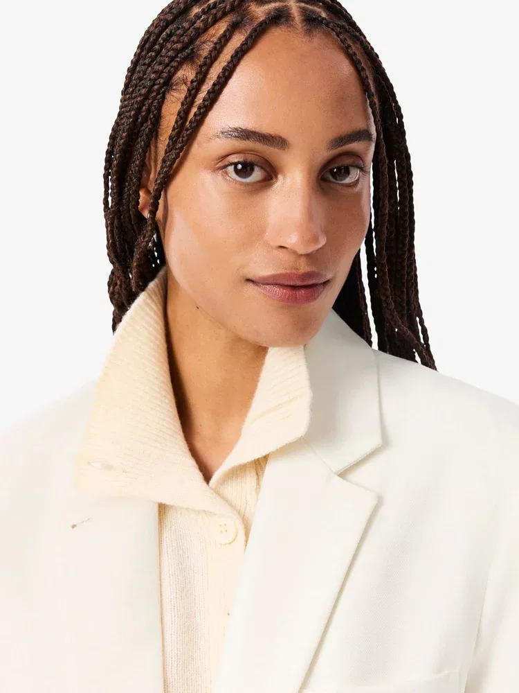 Жакет LACOSTE Relaxed Fit, Ivory — фото 2